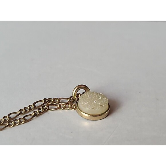 Luna Norte 14K Gold Plated Druzzy Quartz Pendant Necklace - Picture 2 of 10